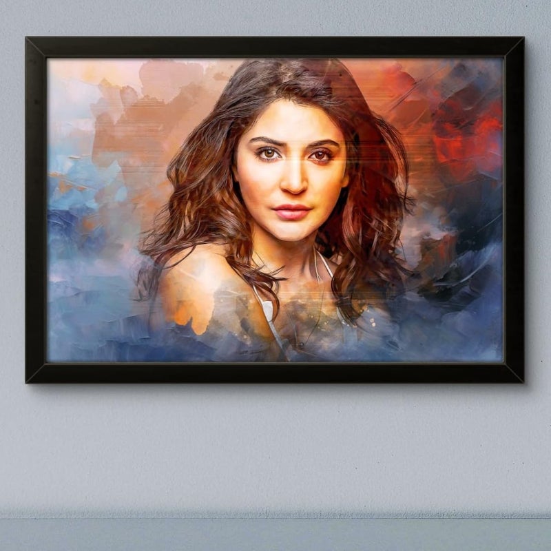 SAF إطارات صور مخصصة من SAF للفن بالزيت لجدران، إطار صور مخصص مع تحميل صورة لغرفة النوم، غرفة المعيشة وهدية 10.5 بوصة × 13.5 بوصة أسود-CPF-136 - Image 1