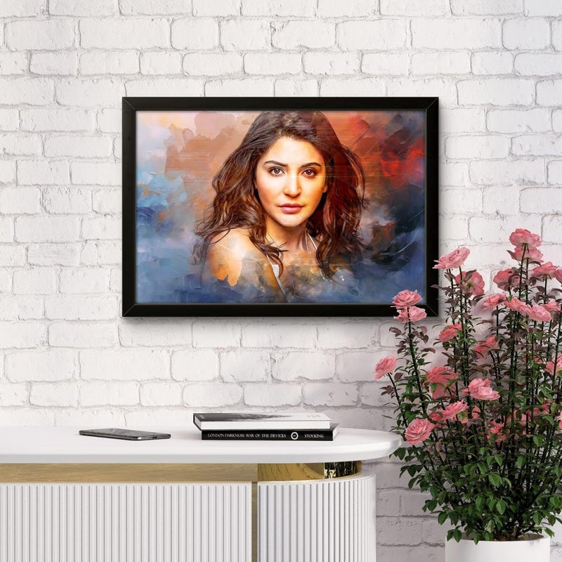 SAF إطارات صور مخصصة من SAF للفن بالزيت لجدران، إطار صور مخصص مع تحميل صورة لغرفة النوم، غرفة المعيشة وهدية 10.5 بوصة × 13.5 بوصة أسود-CPF-136 - Image 2