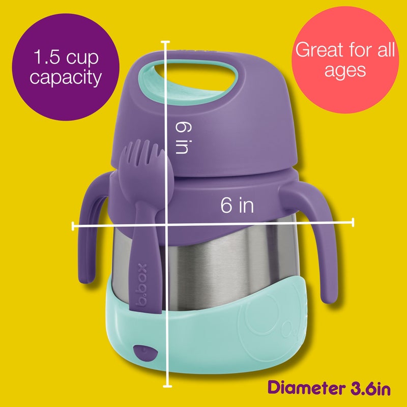 B.box Lilac Pop Insulated Food Jar, 1 EA - Image 2