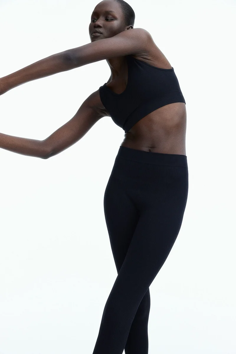 H&M Seamless ribbed leggings
