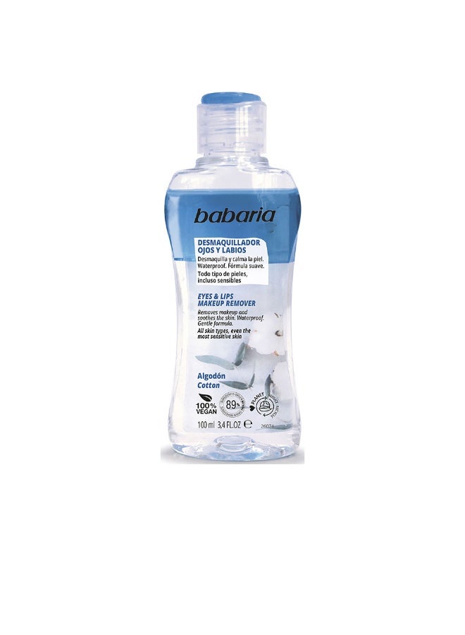Babaria Biphasic Eye-Lip Make-Up Remover 100ml - Image 2