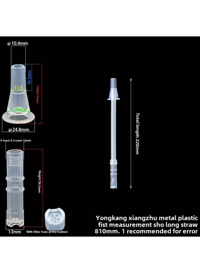 Big Belly Cup Straw Accessories Special Insulation Water Cup Silicone Space Cup Direct Drinking Auxiliary Cup Super Long-Color:220 Long Filter Feet Silicone Nozzle 1 Set  - Image 1