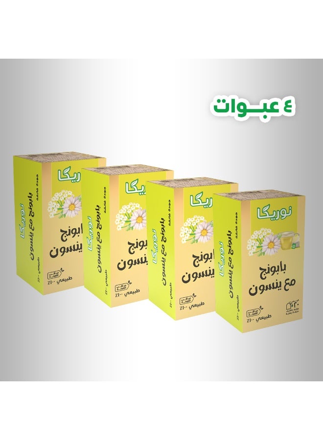 Norica Food Chamomile with anise tea bag pack of 4 - Image 1