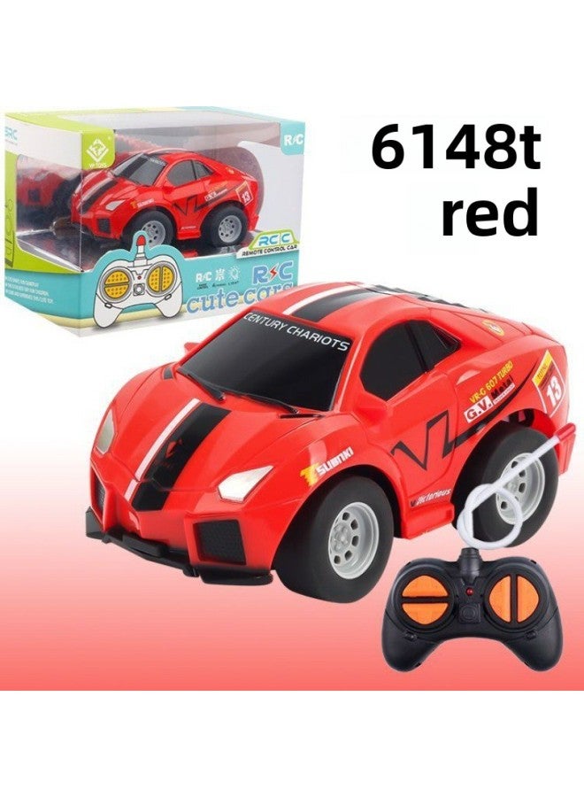 Ultra-Small Micro Drift Professional Charging Wireless Fall-Resistant Boy Children's Toy Mini Remote Control Car-Color:Sports Car Red [remote Control Distance 3- 4m ]-Proportion:Charger + 2 Sets Of Rechargeable Batteries (chosen By 50% Of People)  - Image 1