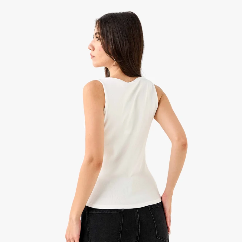 Iconic Embellished Ribbed Tank Top