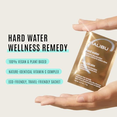Malibu C Hard Water Wellness Hair Remedy - Removes Hard Water Deposits & Impurities + Restores Volume and Radiant Shine with Vitamin C Complex (1 Packet) - Image 3