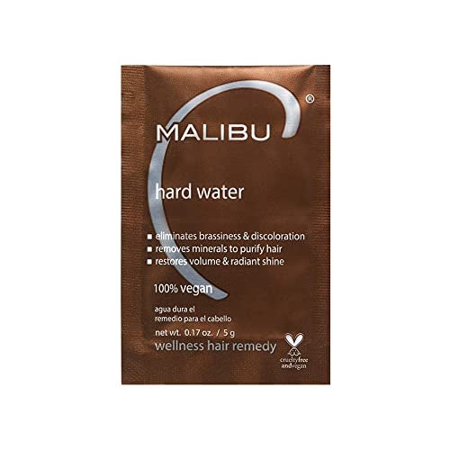 Malibu C Hard Water Wellness Hair Remedy - Removes Hard Water Deposits & Impurities + Restores Volume and Radiant Shine with Vitamin C Complex (1 Packet) - Image 1