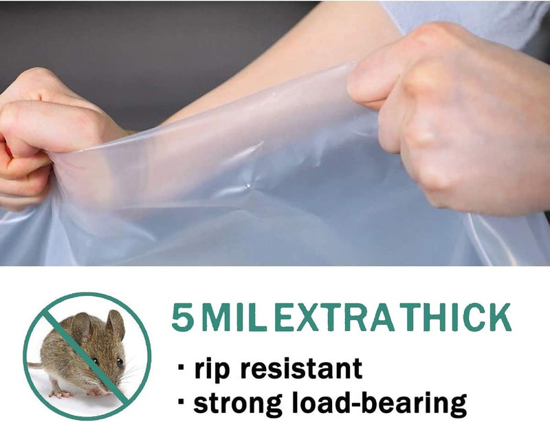 HOMEIDEAS 2-Pack 5-Mil Opaque Mattress Bag for Twin/Full Size - Heavy Duty & Tear Resistant - Image 3