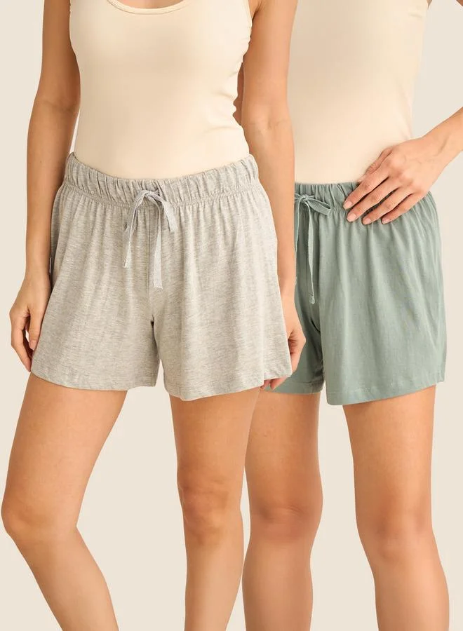 Splash FAV Set of 2 - Drawstring Waist Shorts