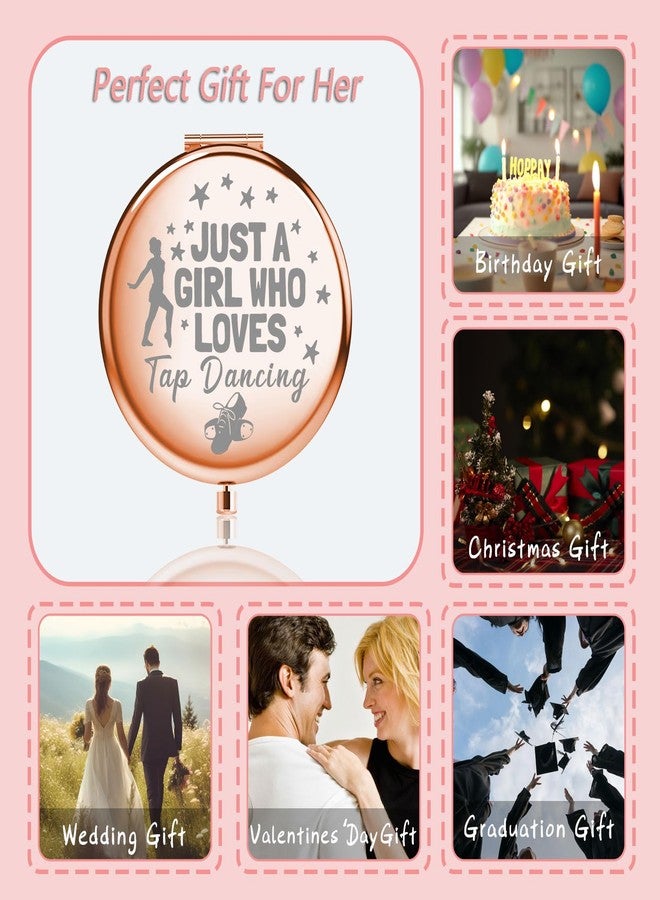 MYOSPARK Tap Dance Lover Gift Compact Makeup Mirror (Loves Tap Dance Mirror) - Image 5