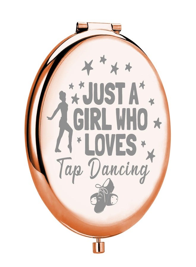 MYOSPARK Tap Dance Lover Gift Compact Makeup Mirror (Loves Tap Dance Mirror) - Image 1