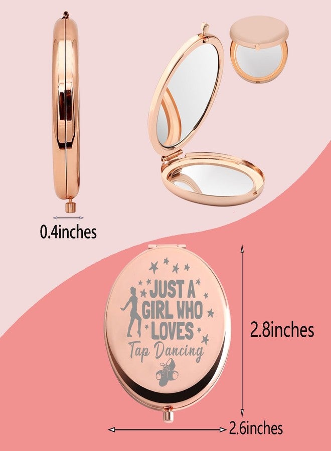 MYOSPARK Tap Dance Lover Gift Compact Makeup Mirror (Loves Tap Dance Mirror) - Image 4