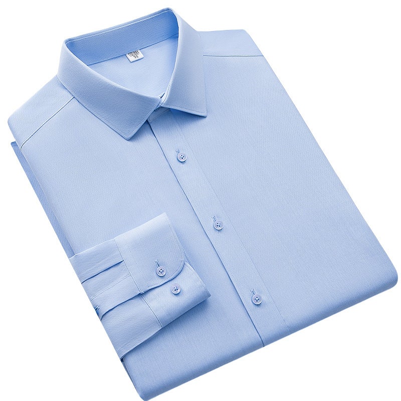Men's Long Sleeve Cotton Non-Iron Business Shirt - Image 1