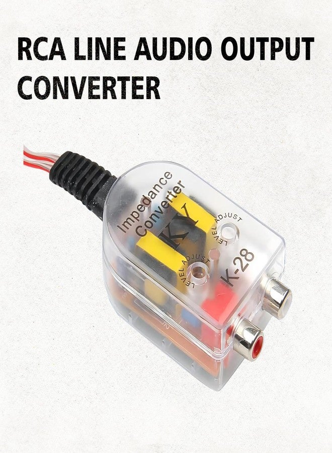 ijuicy 2 PCS RCA Converter Car Audio, Automobile Line Output Converter Subwoofer, Speaker to RCA Converter, High Low Converter Car Audio - Image 3