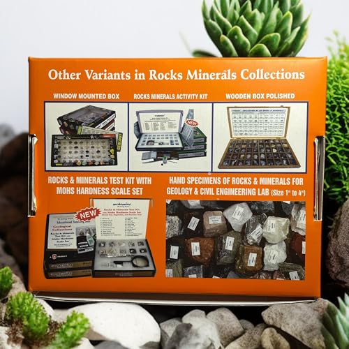 Rocksmins Collection of 20 Rocks Educational Kit Real Rock Collection for Kids & Adults STEM Learning Science Kit with Identification Guide & Storage Box - Image 5