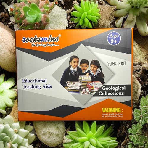 Rocksmins Collection of 20 Rocks Educational Kit Real Rock Collection for Kids & Adults STEM Learning Science Kit with Identification Guide & Storage Box - Image 2