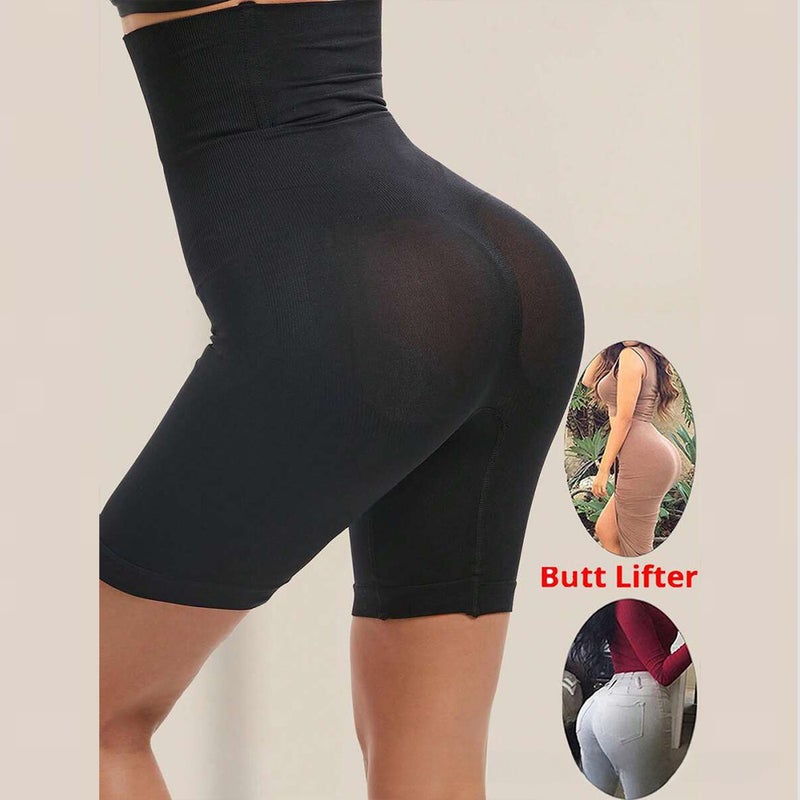 High-Waisted Tummy-Control Shapewear Pants Nude