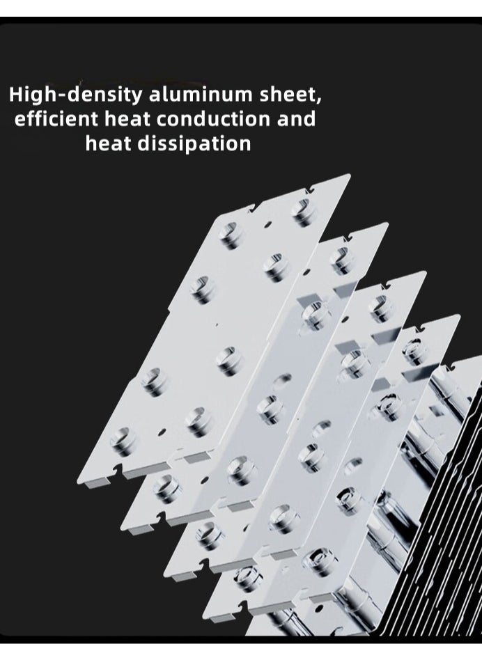 Angola Panda 2 Heat Pipes Tower CPU Cooler Fan For Intel LGA775/1150/1200/1700+ Black  - Image 2