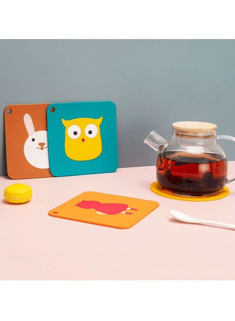 Y&D Silicone Coaster, Anti-scald Non-slip Heat Insulation Prevent Furniture Damage from Getting Dirty and Scratched, Suitable for Glass Coffee Mug Tableware Etc. (Set of 6)  - Image 2