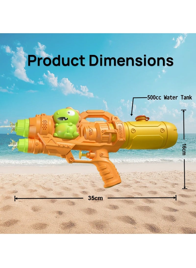 Etertoyle 2 Nozzles Water Gun, Dual Spouts Squirt Gun Blaster Soaker 500cc Capacity Outdoor Water Battle Toy - Image 2