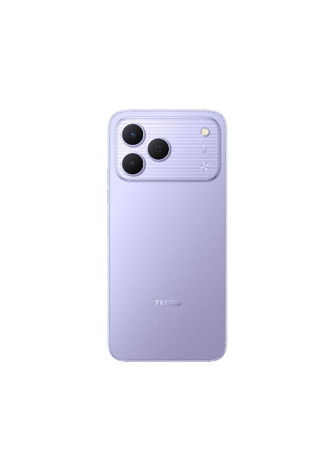 تكنو هاتف سبارك 50، سعة 128 جيجابايت، ذاكرة RAM 4 جيجابايت (حتى 12 جيجابايت موسعة)، 4G LTE، لون أوراورا بنفسجي - نسخة الشرق الأوسط - Image 3