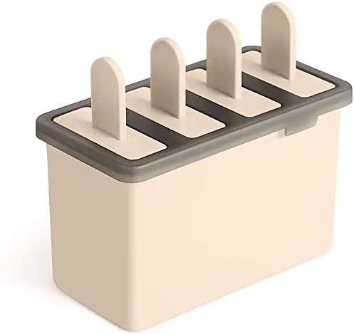 ARYAVART Ice Pop Molds for Frozen Treats Popsicle Makers with Reusable Sticks 4 Pack Ice Cream DIY Pop Molds for Kids and Adults Dishwasher Free Multi Color - Image 1