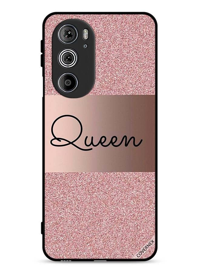 Covernex Motorola Edge 30 Pro Protective Case Cover Queen Glitters Background - Image 1