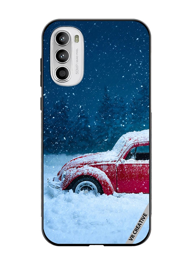 VR CREATIVE Protective Case Cover For Motorola Moto G82 Christmas Car Design Multicolour - Image 1