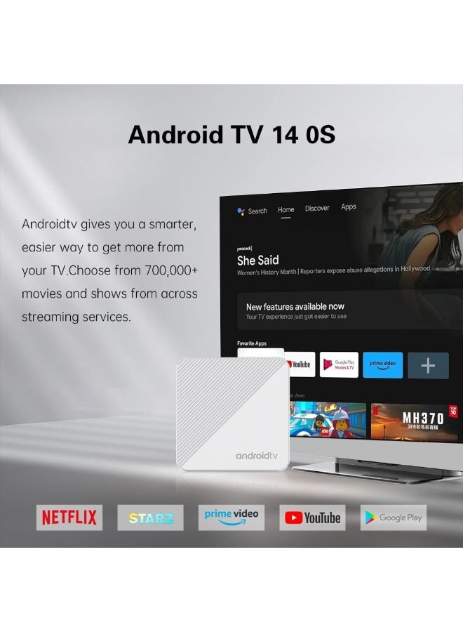 Android 14 Streaming TV Box Wifi 6 1000M Smart 8K 4K Home theater Allwinner H313 Quad Core Netflix Bluetooth Chromecast - Image 2