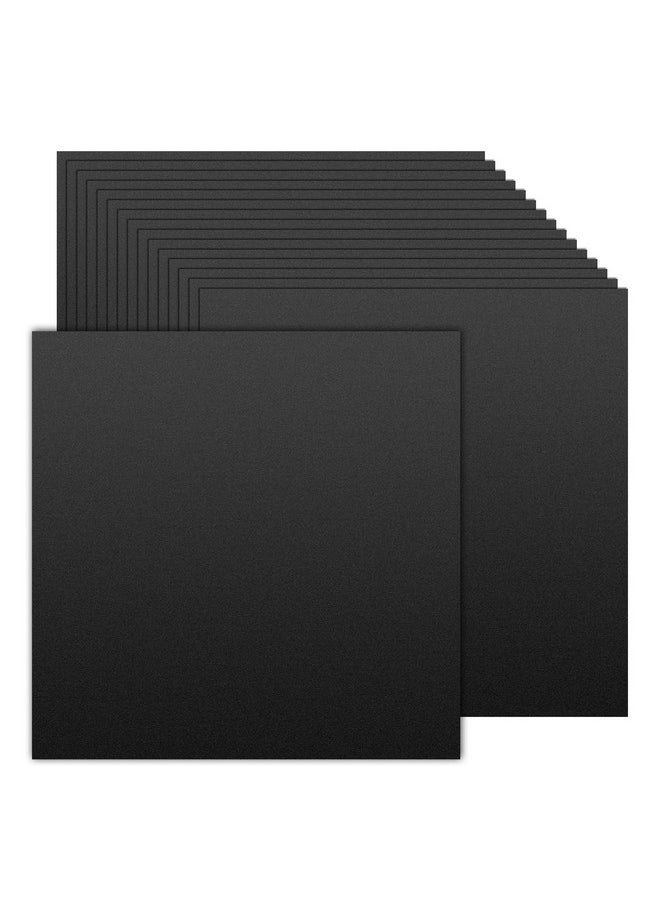 Prudiut - 50 Sheets Black Cardstock 12 X 12 230Gsm/80Lb Thick Paper Black Cardstock Paper Construction Paper For Invitations Crafts Card Making Scrapbook Supplies - Image 1