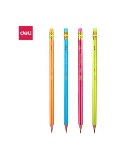 Deli Graphite 2B Pencil With Eraser Box 12 Pcs 