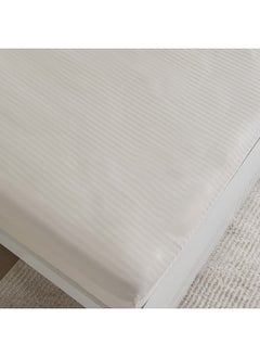 Home Box Hamilton Satin Striped King Fitted Sheet 180 x 200 x 36 cm  - Image 4