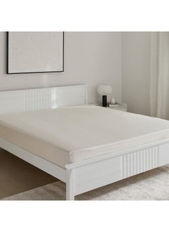 Home Box Hamilton Satin Striped King Fitted Sheet 180 x 200 x 36 cm  - Image 1