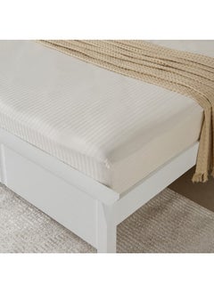 Home Box Hamilton Satin Striped King Fitted Sheet 180 x 200 x 36 cm  - Image 2