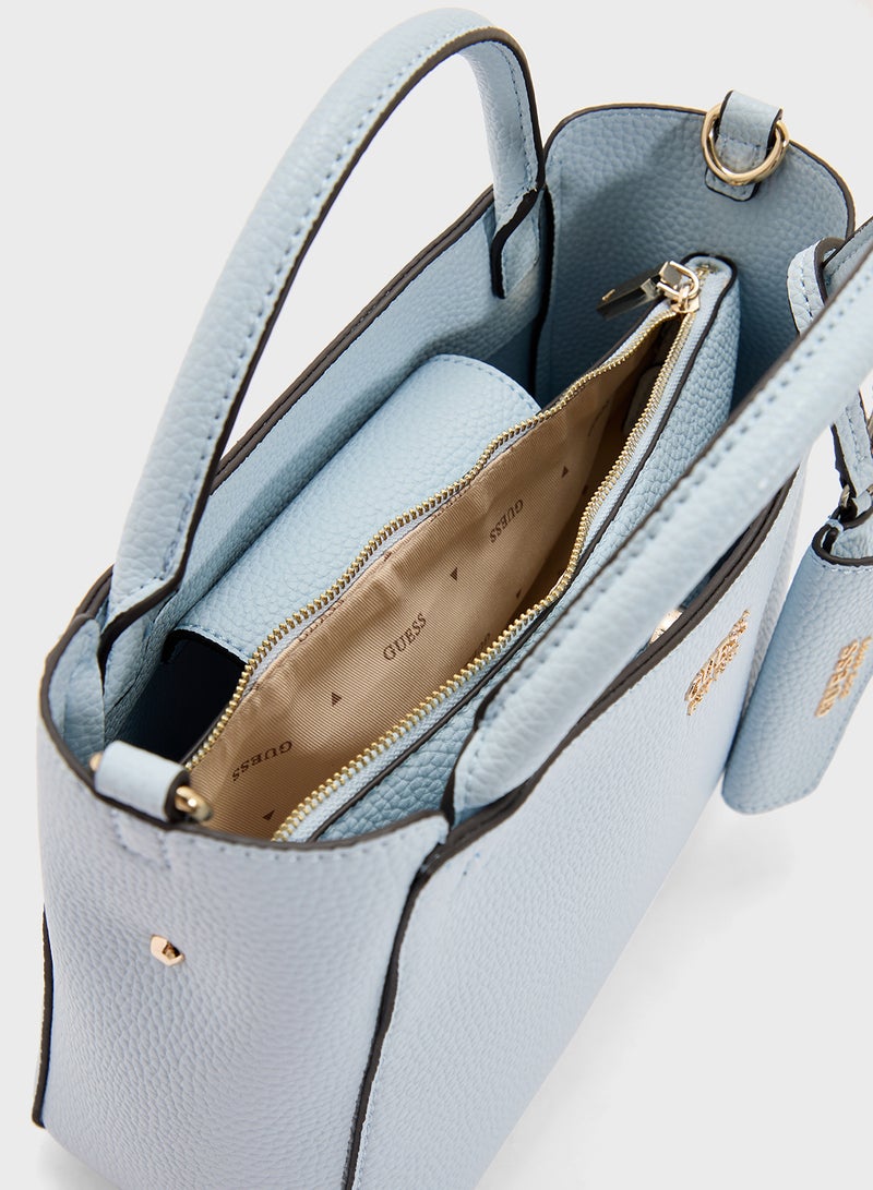 GUESS Brenton Girlfriend Satchel  - Image 5