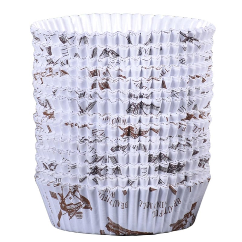 Heat Resistant Round Cupcake Liners Grease Proof Baking Paper Cups 300pcs - Image 2