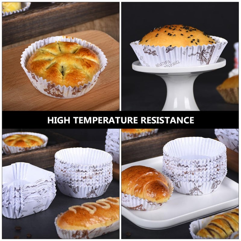 Heat Resistant Round Cupcake Liners Grease Proof Baking Paper Cups 300pcs - Image 5