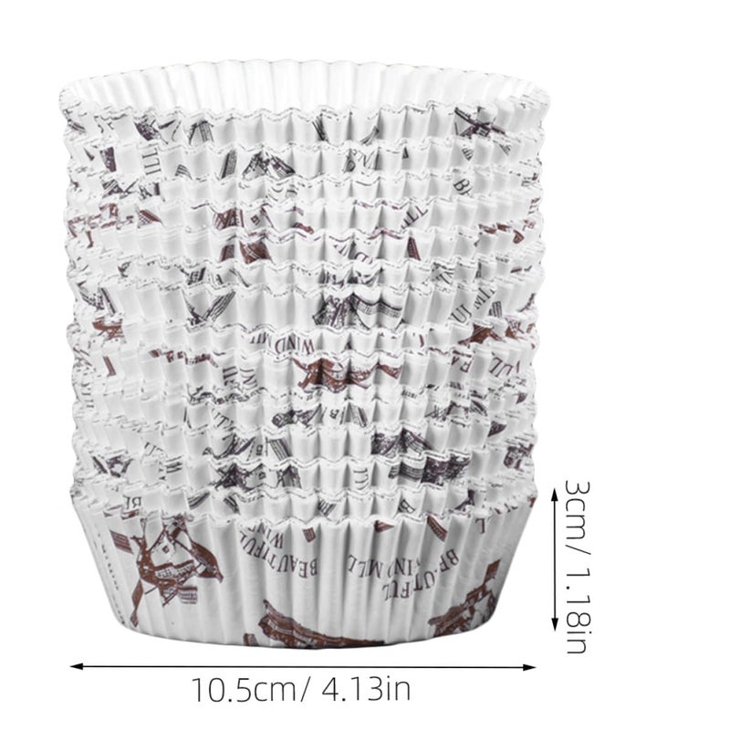 Heat Resistant Round Cupcake Liners Grease Proof Baking Paper Cups 300pcs - Image 3