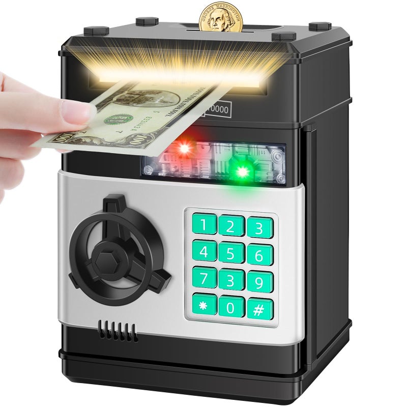 Saidrip Piggy Bank for Kids Electronic Cash Coin Money Saving Box Money Bank for 8 9 10 Year Old Boys Girls Toys for Ages 6 7 8 10 11 12 13 - Image 2