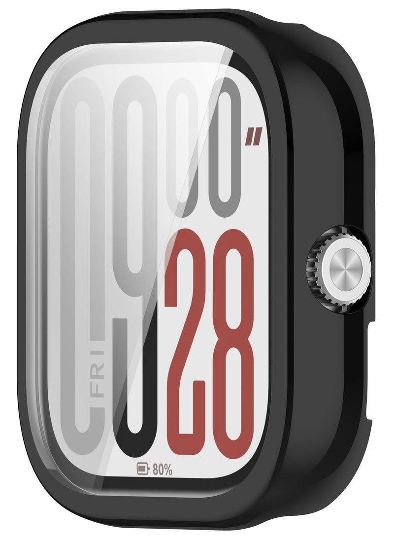 Generic Xiaomi Redmi Watch 5 Smart Watch Replacement Protective Cover, All Inclusive Plating Protective Frame,TPU + Tempered Glass Protector Case for Redmi Watch 5 (Black)  - Image 4