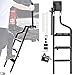 POKIAUTO 42 Foldable Pickup Truck Tailgate Ladder with Grab Handle Heavy Duty Universal Folding Tailgate Step Ladder with Handrail for Pickup Truck F150 RAM 1500 etc Accessories - Image 2