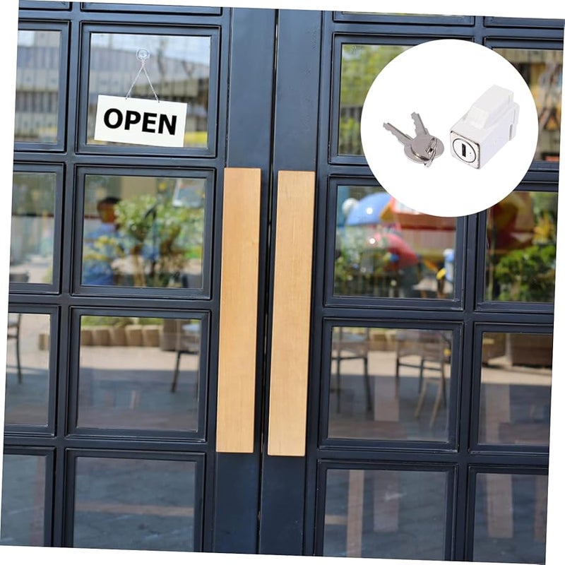 2 قطعة قفل أمان قابل للتعديل للأبواب المنزلقة والنوافذ بدون حاجة للحفر - Image 5