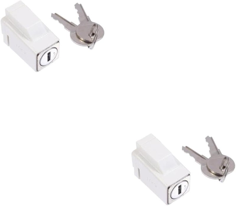 2 قطعة قفل أمان قابل للتعديل للأبواب المنزلقة والنوافذ بدون حاجة للحفر - Image 2