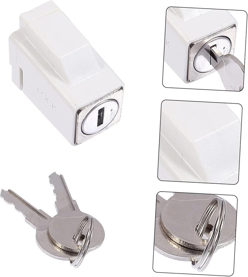 2 قطعة قفل أمان قابل للتعديل للأبواب المنزلقة والنوافذ بدون حاجة للحفر - Image 4