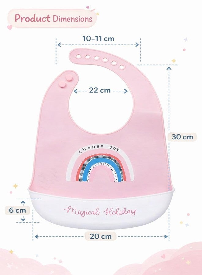 KALRA MAGIC Silicone Baby Feeding Bib with Food Catcher | BPA-Free Waterproof Soft Bib for Babies & Toddlers | Adjustable Neck, Easy-Clean & Dishwasher Safe Bib (3) - Image 3