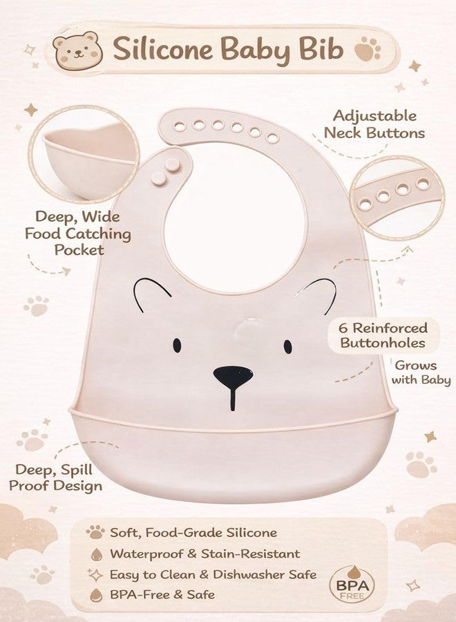 KALRA MAGIC Silicone Baby Feeding Bib with Food Catcher | BPA-Free Waterproof Soft Bib for Babies & Toddlers | Adjustable Neck, Easy-Clean & Dishwasher Safe Bib (3) - Image 4