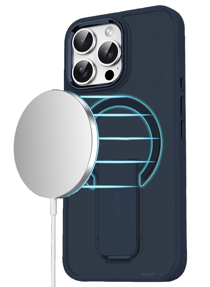 CATANES ( for iPhone 16 Pro Max ) Case Magnetic Kickstand Cover with Screen Camera Protection Support Wireless Charging Cover - Image 4