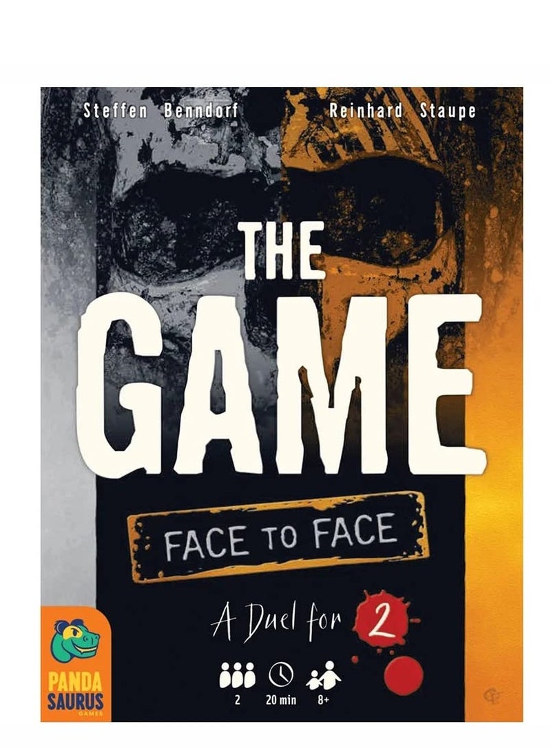 NIBEMINENT Pandasaurus Games The Game: Face to Face Card Game - A Thrilling 2-Player Dueling Version, Fun Family Game for Kids and Adults, Ages 8+, 2 Players, 20 Minute Playtime