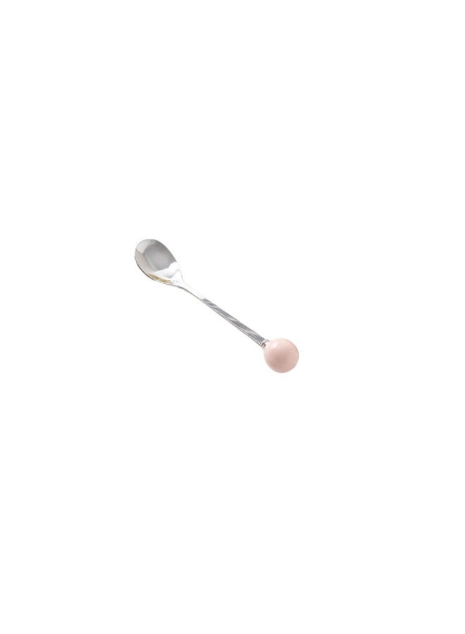 Cream Style Advanced Fruit Fork Suit Multi-purpose Ceramic Cheese Storage Can Bar Decoration Good Hand Ceremony-Specification:Sakura Powder Spoon - Image 1