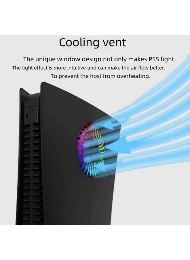 Ps5 Console Cooling Protective Shell Ps5 Host Case Fan Shell Digital Computer Game Console Protective Cover-Product Color:P5-2.0 Digital Version-black - Image 4